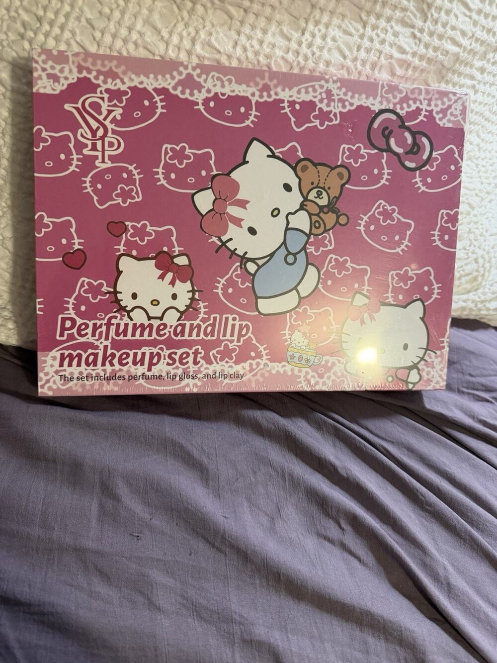 Hello Kitty Perfume, Lip Gloss And Lip Clay